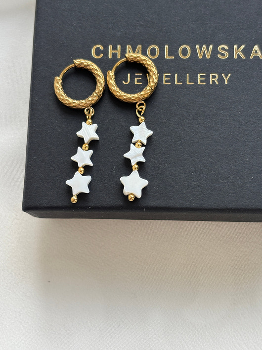 kolczyki pozłacane Kolczyki pozłacane Gwiazdka