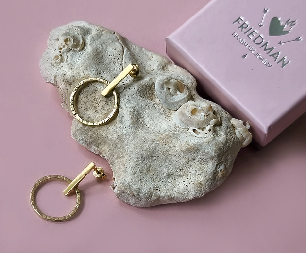 kolczyki pozłacane Kolczyki , srebro 925 pokryte 24K złotem