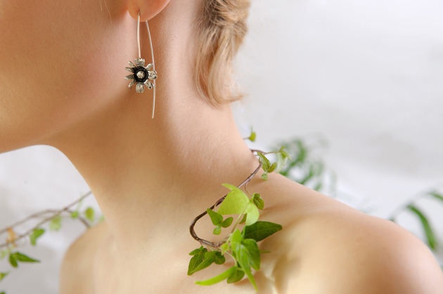 kolczyki srebrne Kolczyki srebrne STOKROTKI Kolekcja NATURA