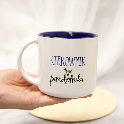 kubki Kubek Kierownik Pierdolnika Granatowy