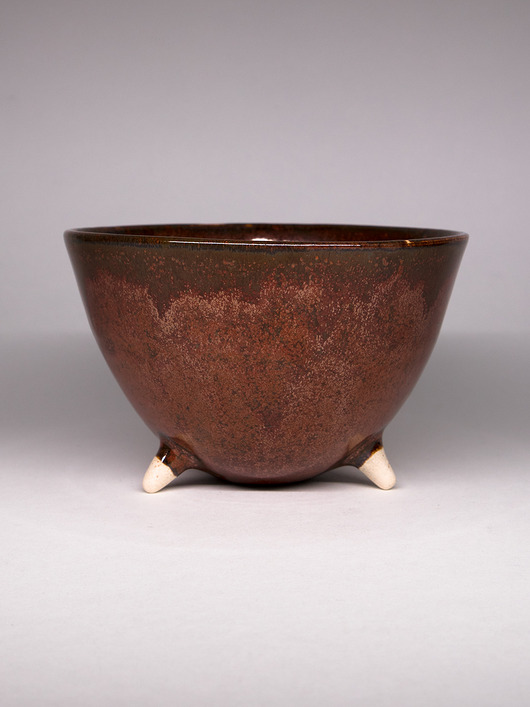 miski i misy Miska ceramiczna brązowa
