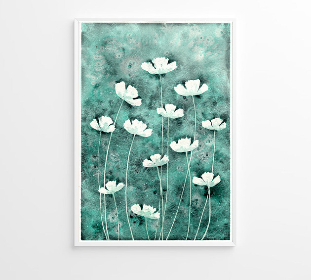 obrazy Oryginalna akwarela. Kwiaty A4