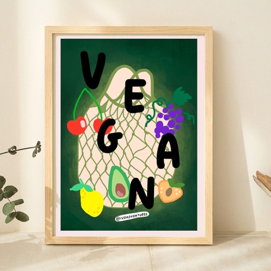 plakaty Plakat VEGAN