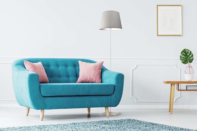 Lampa stojąca do pokoju z abażurem PALERMO LYSNE