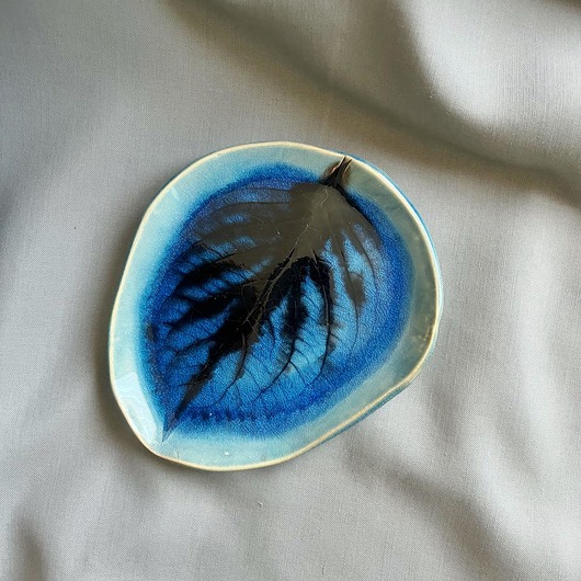 pojemniki na biżuterię Ceramiczna podstawka Liść