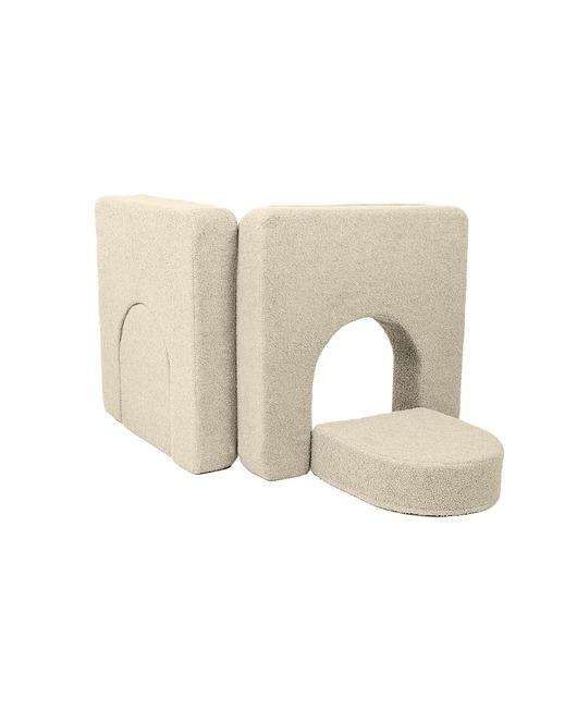 namioty i tipi dla dzieci Beżowe drzwiczki Playlo - uzupełnienie Sofy modułowej Montesorri