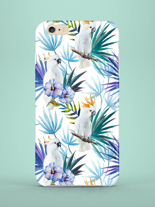 Etui na telefon Tropical Parrots MIA home
