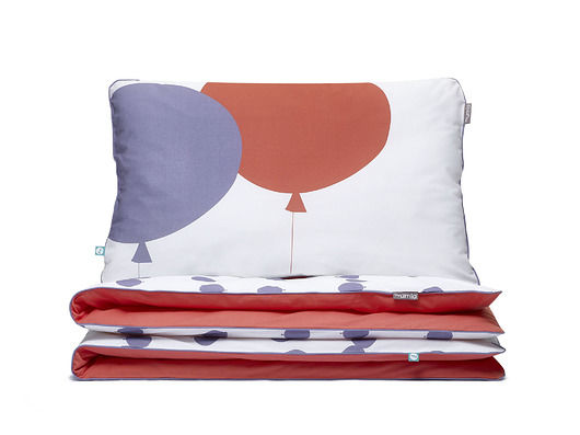 Pościel fioletowe balony 100x135 MUMLA