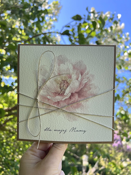 kartki scrapbooking Ręcznie robiona kartka na dzień matki, dla mamy