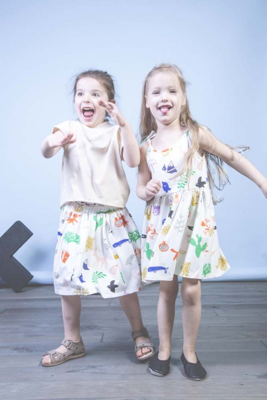 ox SKIRT - summer print ox  Kółko Krzyżyk