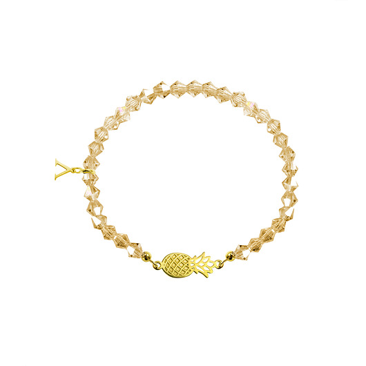 Bransoletka Beige Gold Pineapple AFRODITTE COLLECTION