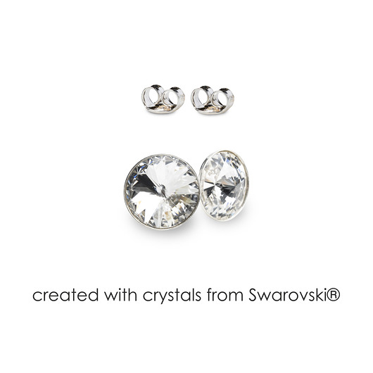 Srebrne kolczyki z kryształami marki Swarovski Alessandra unique