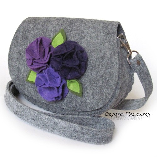 Violets Bouquet - mała listonoszka Craft Factory