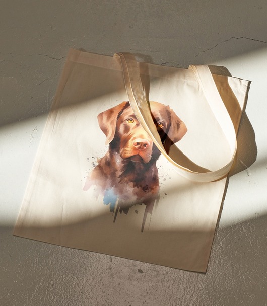 torby na zakupy Torba bawełniana "BROWN LABRADOR"