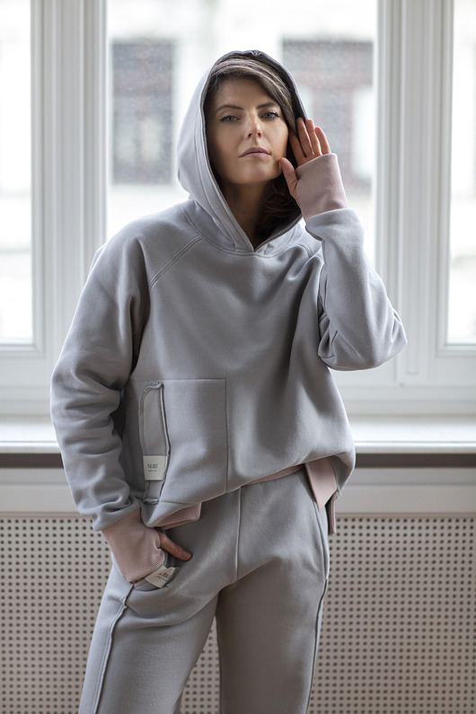 bluza z kapturem damska NOWOŚĆ - Bluza kangurka Hat Switch