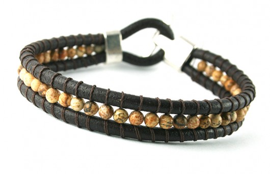 Unisex Snake Wrap: Jaspis obrazkowy iwwart