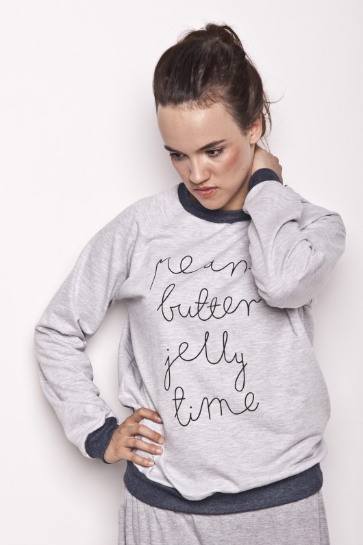 bluza logo/navy Peanut Butter Jelly Time