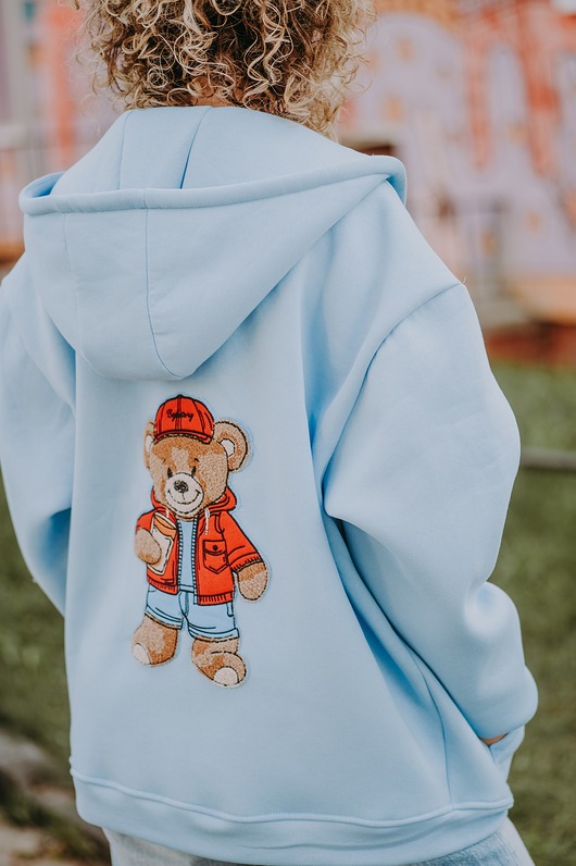 bluza z kapturem damska Bluza oversize rozpinana Rodney Teddy dla mamy i taty