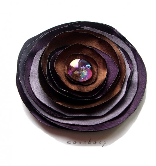 Spiralliss_ in violet Manufaktura broszki