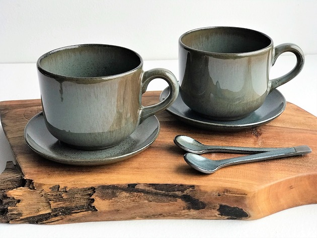 Filiżanka ceramiczna Zestaw dla dwojga Ceramika Tyka