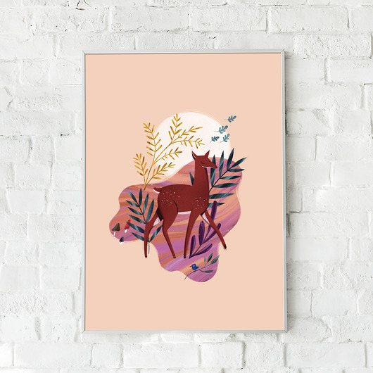 grafiki i ilustracje Sarna