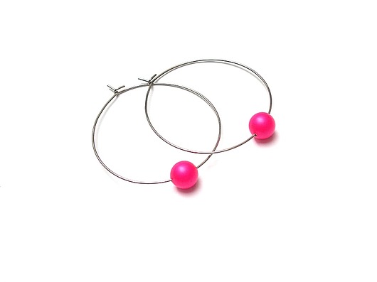 Alloys Collection /one pearl/ neon pink KiKa pracownia