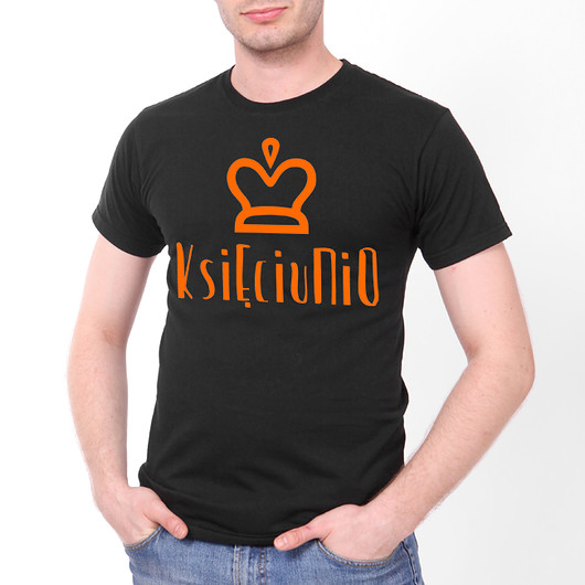 Księciunio koszulka męska czarna tshirt męski ONE MUG A DAY