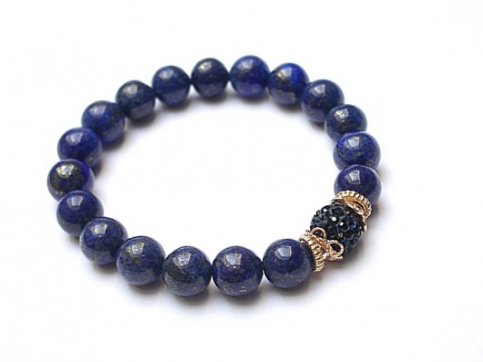 bransoletki z kamieni naturalnych Modułowa Navy blue 5 - bransoletka