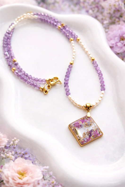 korale Naszyjnik Zaczarowany Ogród