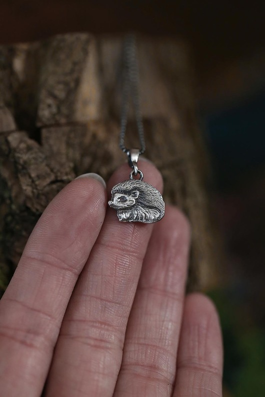 wisiory Mini wisiorek jeż ze srebra 925