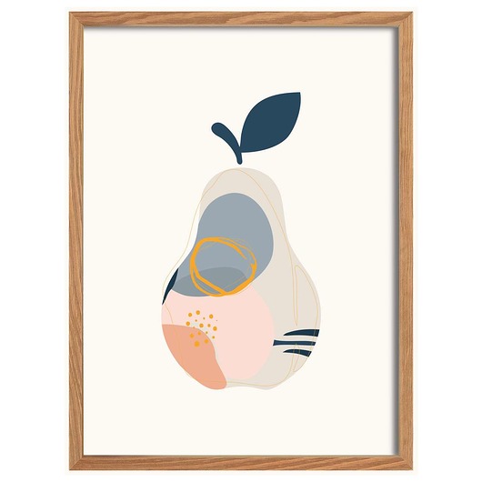 obrazy i plakaty do pokoju dziecięcego Obrazek Pear Shape 30x40cm