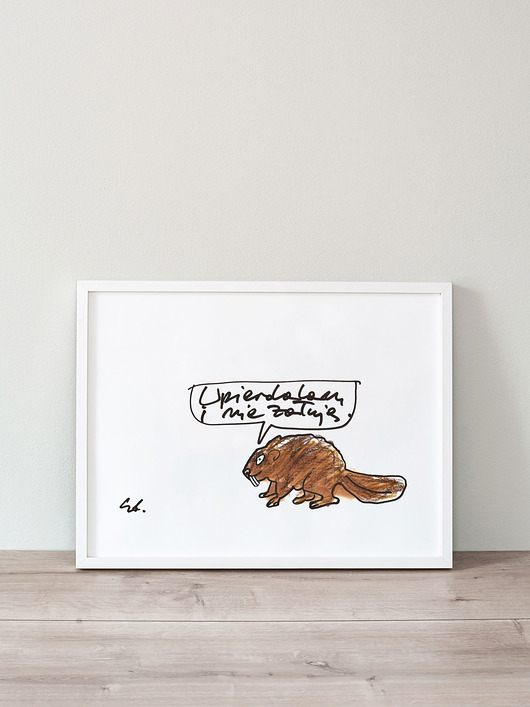 Plakat Wpierdalam i nie żałuję Edyta Draus