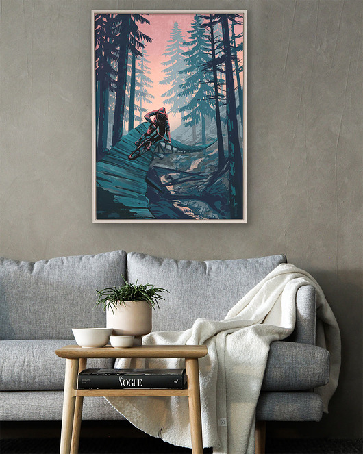 plakaty Plakat rowerowy MTB Enduro - Ekstremalne kolarstwo górskie