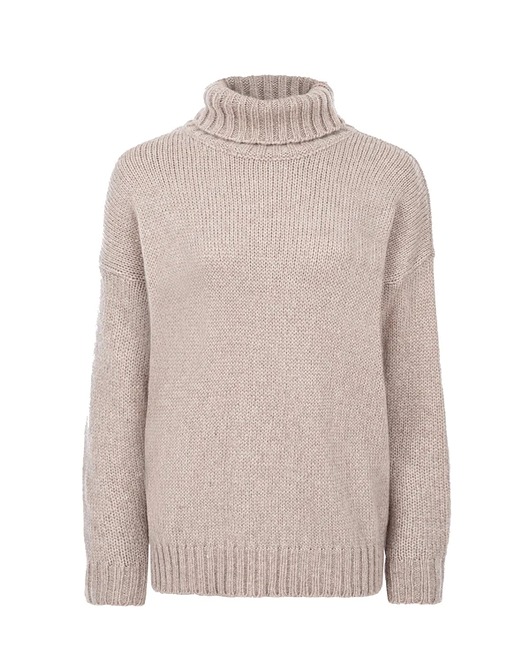 swetry damskie  WEŁNIANY GOLF COMFORTABLE sand