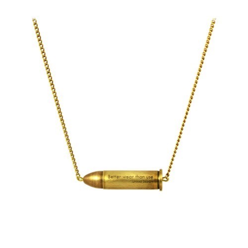 Better Wear Than Use- Bullet Necklace Unikke Design