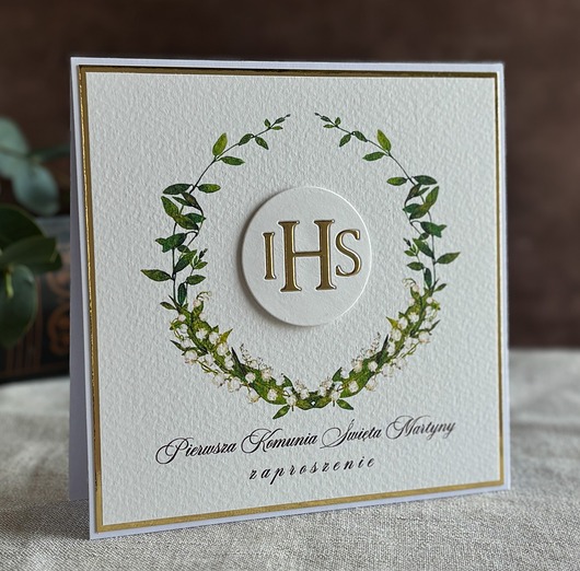 zaproszenia na komunię Zaproszenia na komunię, wzór 49C