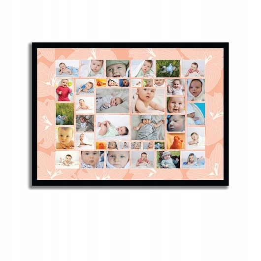plakaty Plakat personalizowany kolaż z 42 twoimi zdjęciami, wzory