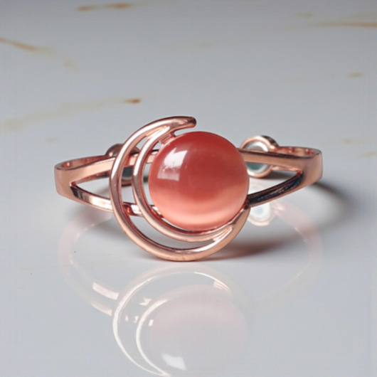 bransoletki z kamieni naturalnych Bransoletka magnetyczna miedziana kamień słoneczny