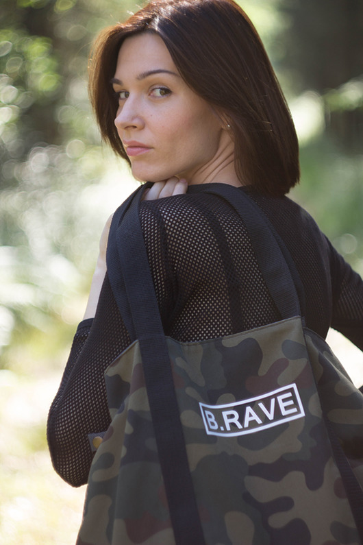 Torba Shopper Dwustronna Camo Gray BRAVEBAGS