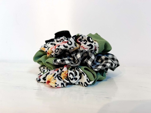 gumki do włosów Zestaw Patchworkowych gumek do włosów