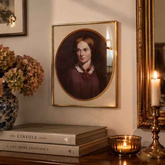 grafiki i ilustracje Portret Charlotte Bronte, literatura angielska, Jane Eyre