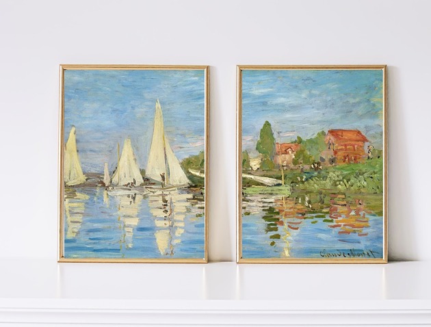 grafiki i ilustracje ZESTAW 2 PLAKATÓW  , Monet obrazy, impresjonizm