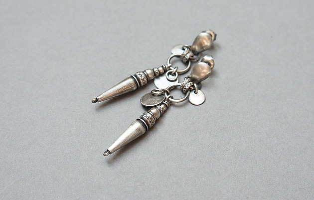 kolczyki srebrne Kolczyki srebrne Wrzeciona vol. 3 