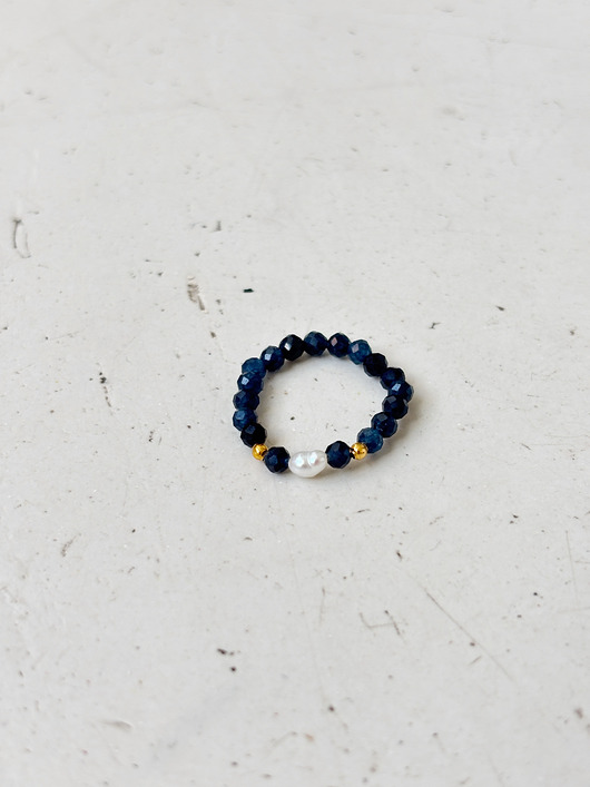 pierścionki elastyczne Pierścionek elastyczny Szafir i Perła