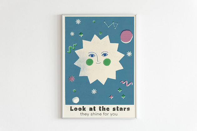 plakaty Plakat Look at the stars