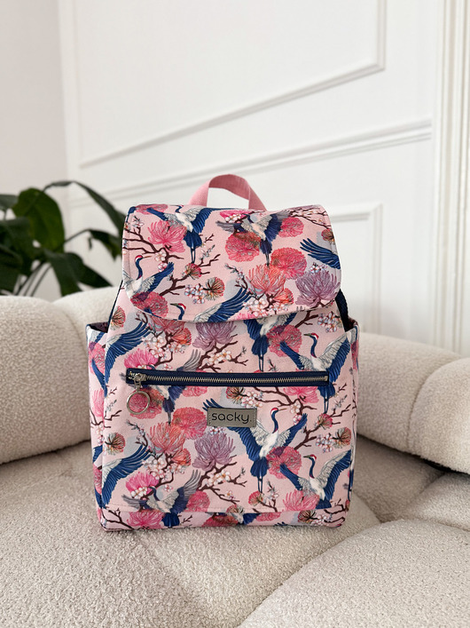 plecaki Plecak welurowy lucky japandi  (Różne rozmiary)