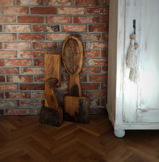 dodatki - różne Zestaw "głowy" ze starego dębu