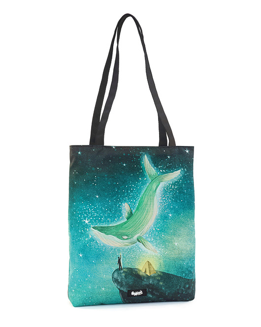 torby na zakupy Wieloryb: Szoperka wodoodporna na zamek