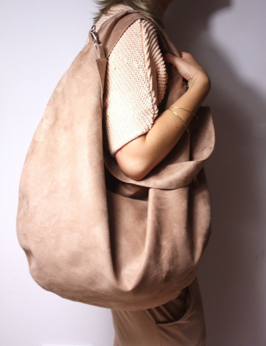  Torba XXL hobo nude camel Zuzia Górska
