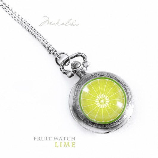 Naszyjnik - Zegarek - Lime Makaliboo